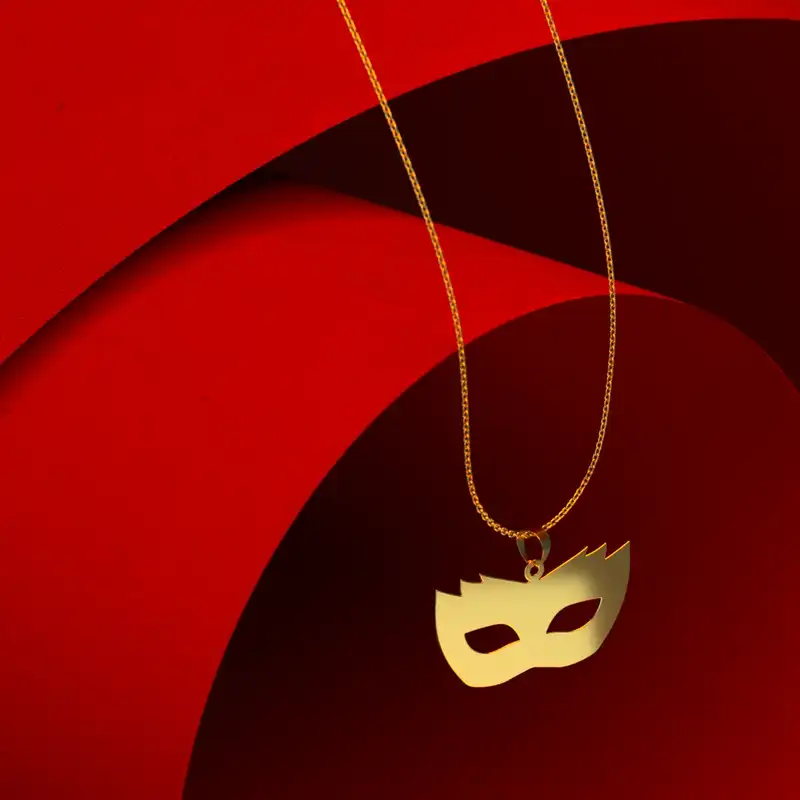 گردنبند طلا 18 عیار زنانه مدوپد مدل هالووین کد G3-1-1203