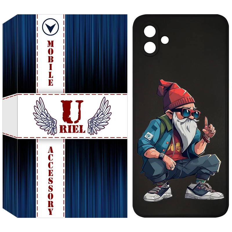 کاور یوریل قاب مدل KSH کد 48 طرح پیرمرد مناسب برای گوشی موبایل سامسونگ Galaxy A05