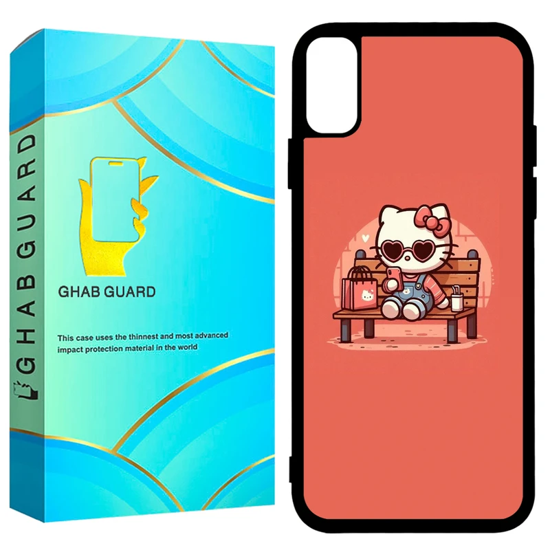 کاور قاب گارد طرح کیتی مدل GCHPX مناسب برای گوشی موبایل اپل iPhone X / XS