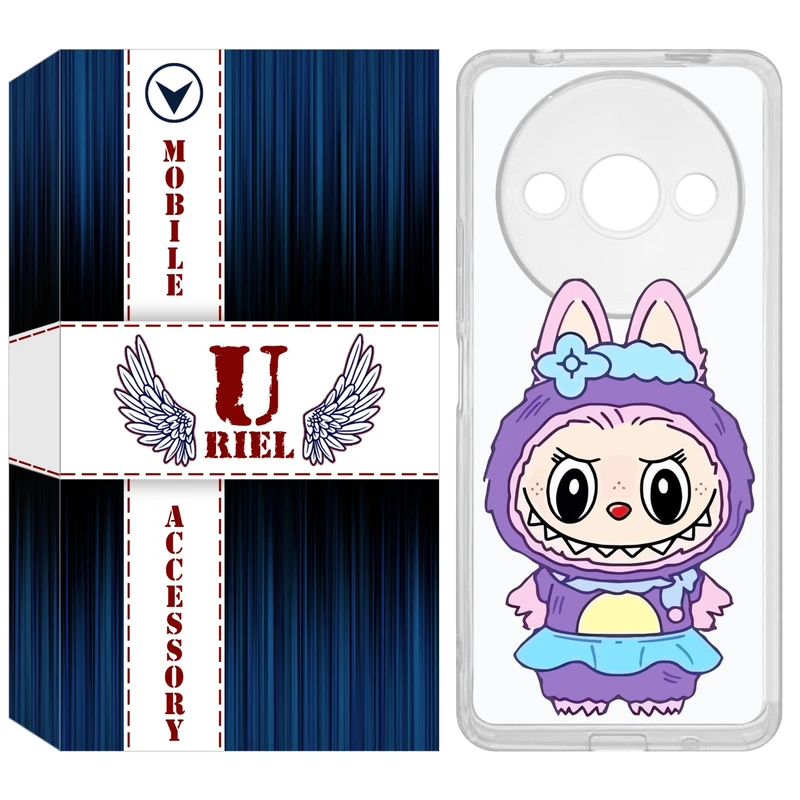 کاور یوریل مدل Clear کد 141 طرح لبوبو Labubu مناسب برای گوشی موبایل شیائومی Redmi A3 / A3x