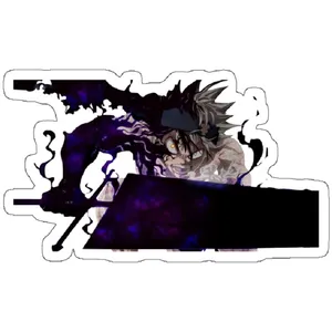 استیکر لپ تاپ مدل black clover - asta