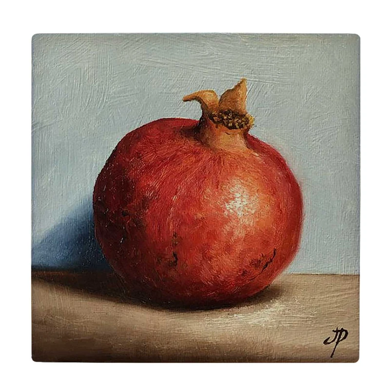 زیر لیوانی  طرح نقاشی انار کد    5862871_4364