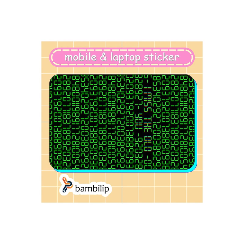 استیکر بامبیلیپ مدل کارت عابر طرح برنامه نویسی کد 5089917