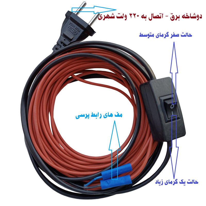 المنت گرمایش از کف مدل 220V8M به همراه دیمر دو حالته