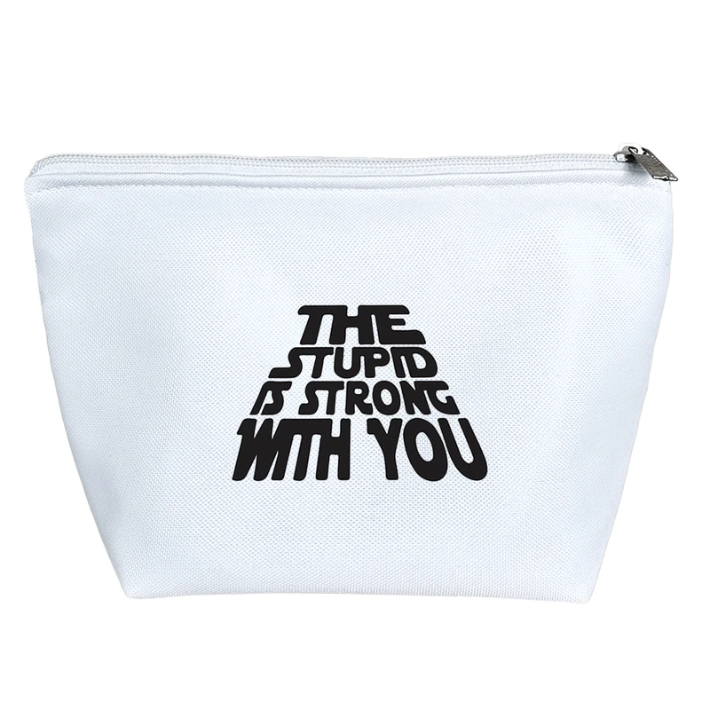 کیف لوازم آرایش دخترانه خندالو مدل The Stupid Is Strong With You کد 6991