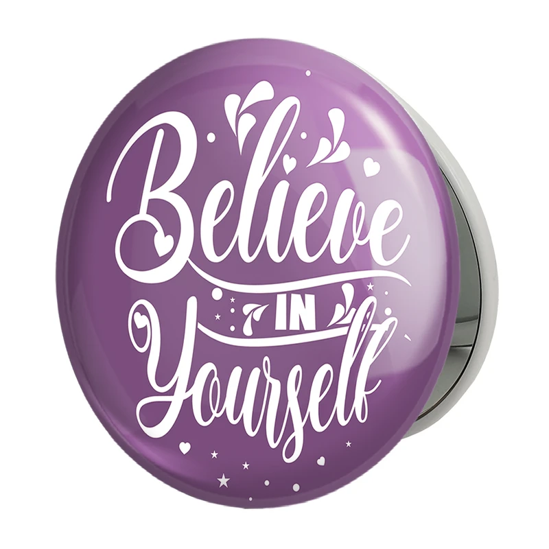 آینه جیبی خندالو طرح جملات انگیزشی مدل تاشو کد 24829 