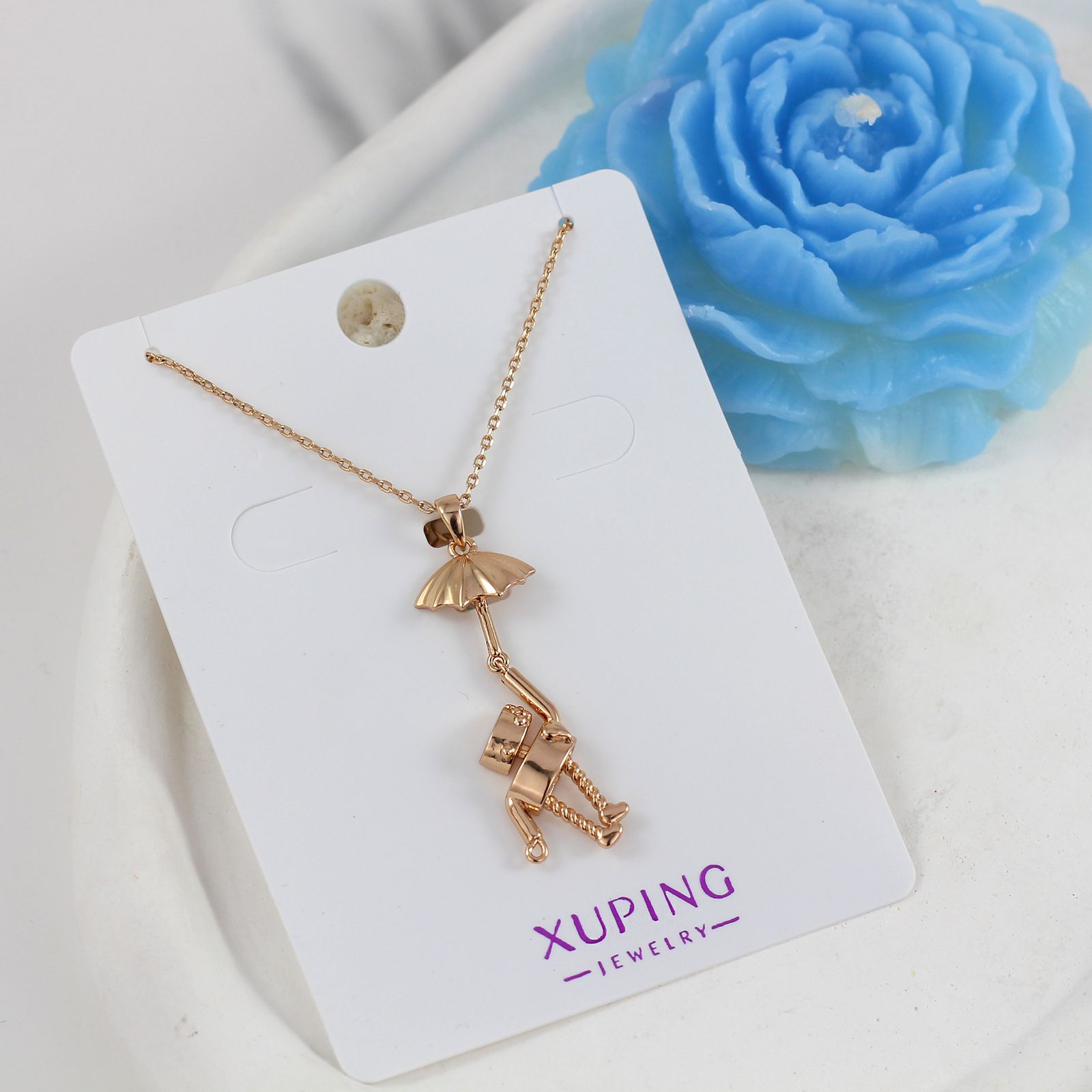 گردنبند زنانه ژوپینگ مدل ربات آویزان کد AAB578 -  - 2