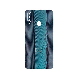 MAHOOT Turquoise feathers Cover Sticker for Samsung Galaxy A20s