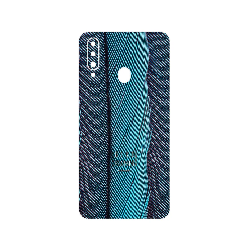 برچسب پوششی ماهوت مدل Turquoise feathers مناسب برای گوشی موبایل سامسونگ Galaxy A20s