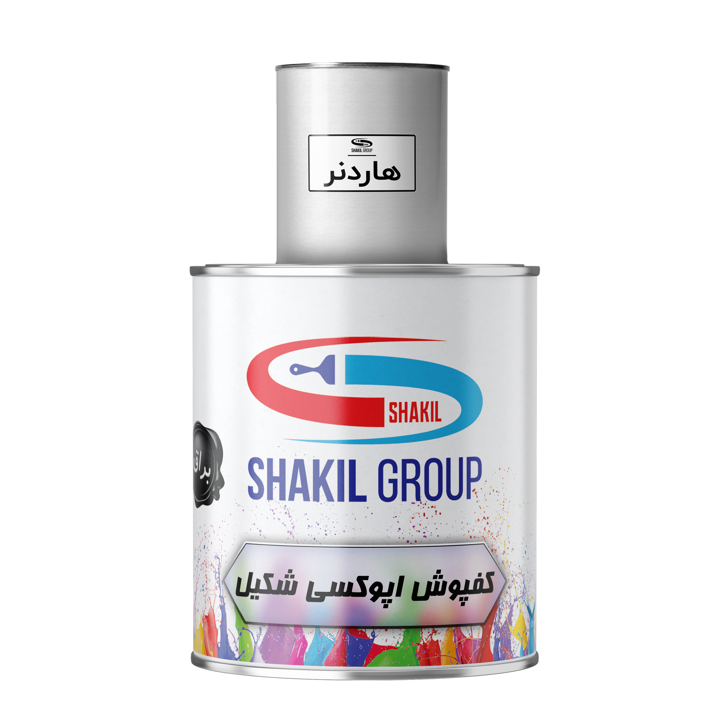 کفپوش اپوکسی سبز براق شکیل مدل FCSH-GRN وزن 1.2 کیلوگرم به همراه  هاردنر