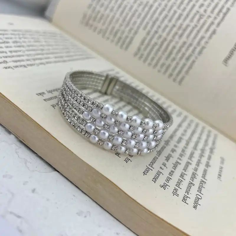 دستبند زنانه مدل مروارید کد B4660