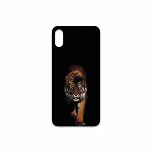 MAHOOT Wild Tiger Cover Sticker for Apple iPhone XS