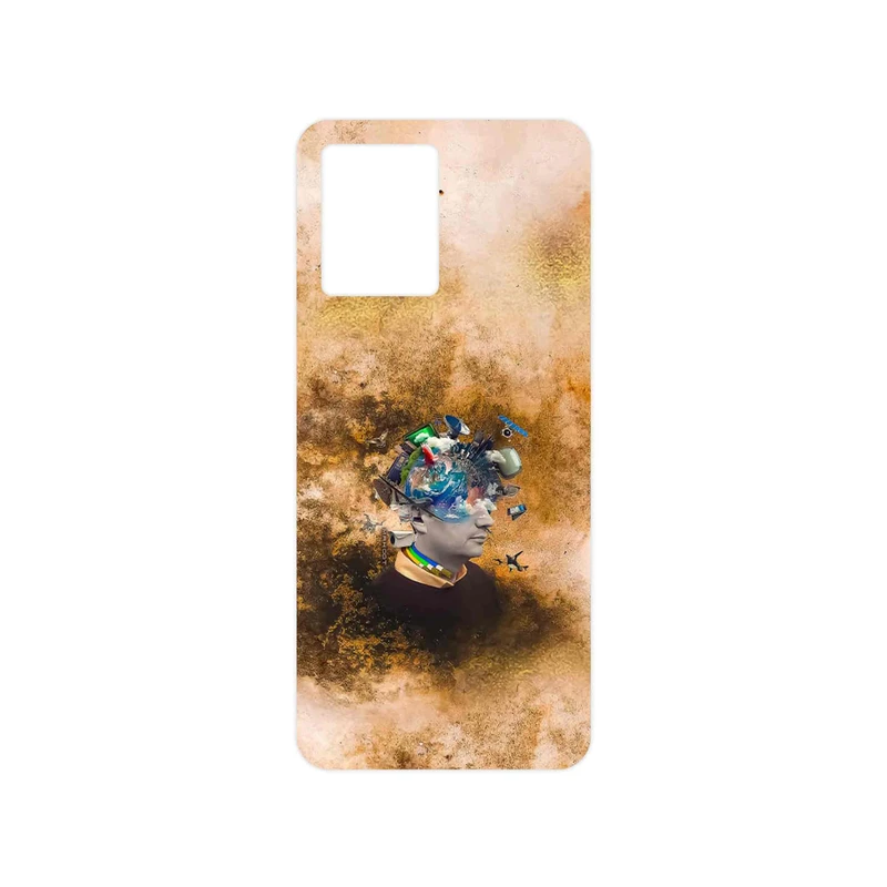 برچسب پوششی ماهوت مدل Collage of surreal Portrait of Men مناسب برای گوشی موبایل اپو Reno 8 4G