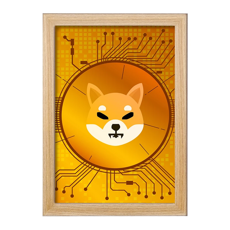 تابلو خندالو مدل ارز دیجیتال شیبا اینو Shiba Inu  کد 10879