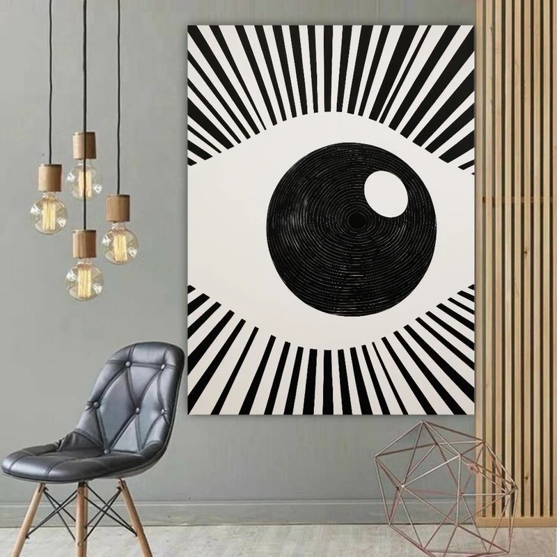 تابلو شاسی طرح چشم مدل گرافیکی کد BK2037