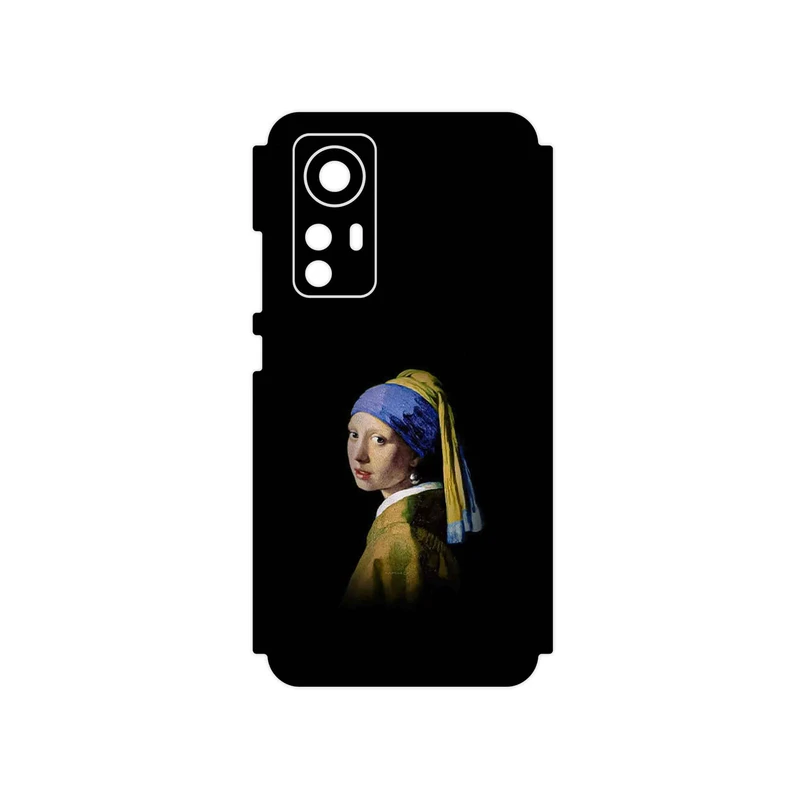 برچسب پوششی ماهوت مدل Girl with a Pearl Earring of Vermeer مناسب برای گوشی موبایل شیائومی 12X