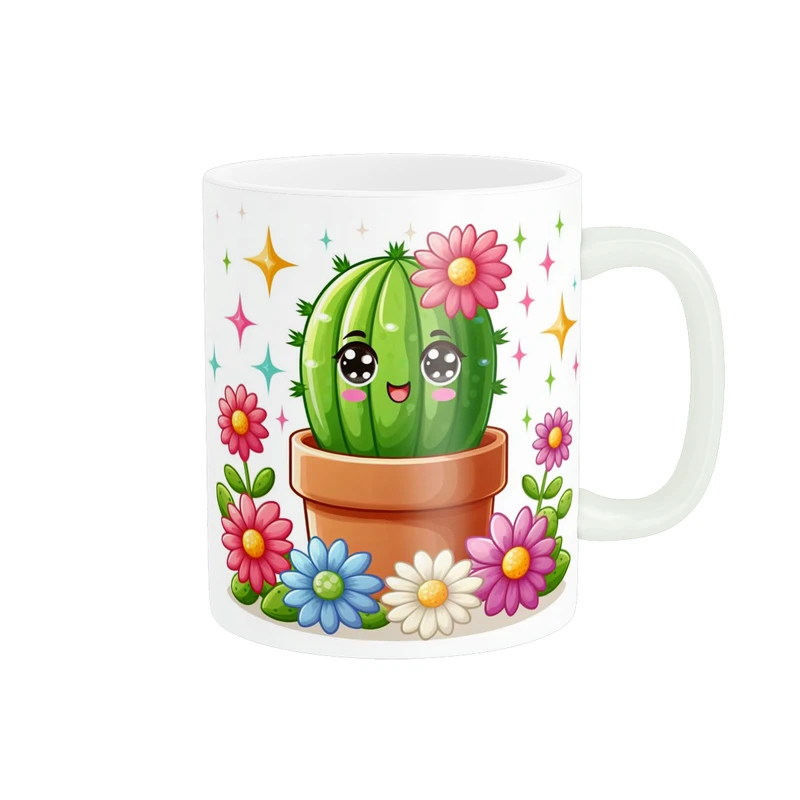 ماگ پاد آفرین طرح کاکتوس کد 1377