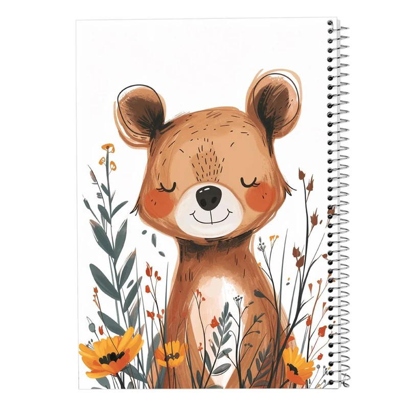 دفتر ژورنال نویسی 50 برگ مدوپد مدل نقطه ای طرح موجودات فانتزی کد DF17023