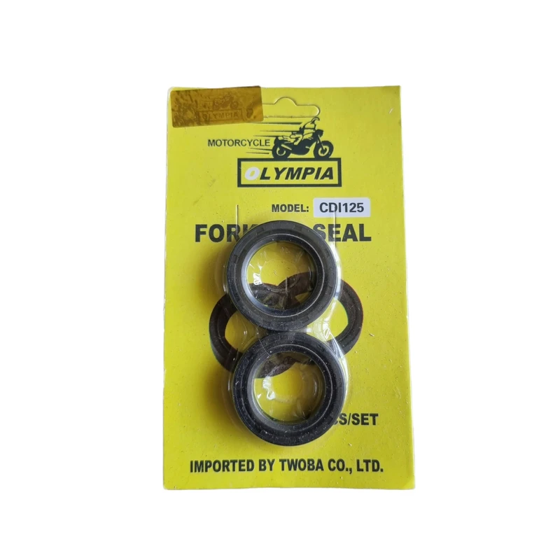 کاسه نمد کمک جلو موتورسیکلت المپیا مدل CDI125 مناسب برای هوندا 125 مجموعه 2 عددی