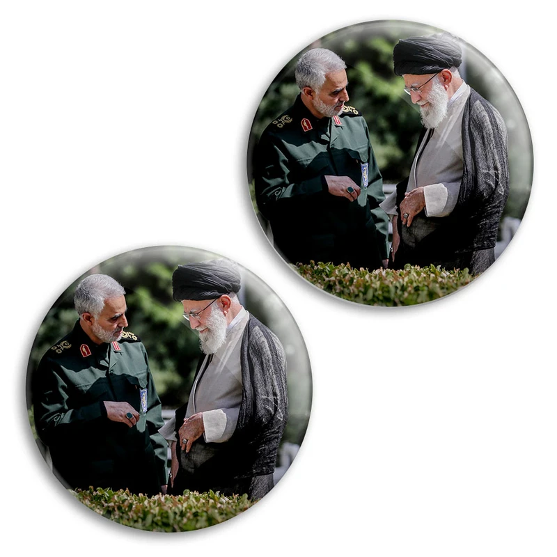 مگنت پرمانه طرح حاج قاسم سلیمانی کد pmag2.26975 مجموعه 2 عددی