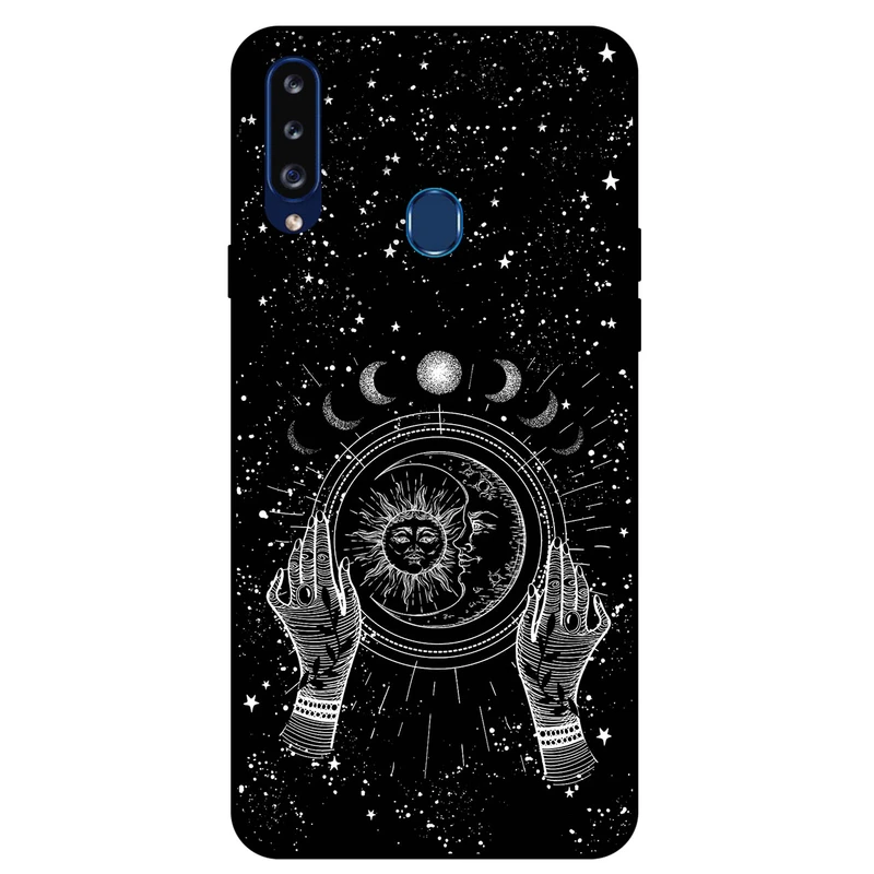 کاور مگافون طرح ماه و خورشید مدل 1892 مناسب برای گوشی موبایل سامسونگ Galaxy A20 S  
