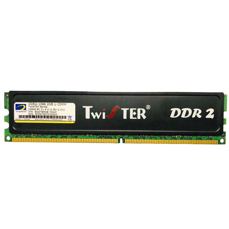 رم دسکتاپ DDR2 تک کاناله 1066 مگاهرتز CL6 تویستر مدل 8DQt8MAB-TAWP ظرفیت 2 گیگابایت