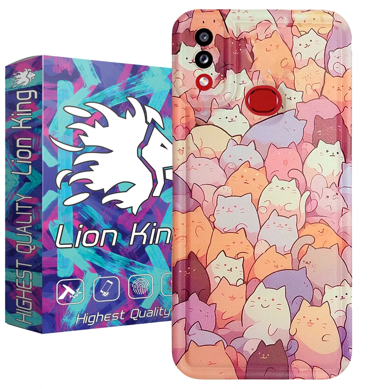 کاور لاین کینگ مدل گربه هااااااا مناسب برای گوشی موبایل سامسونگ Galaxy A10s