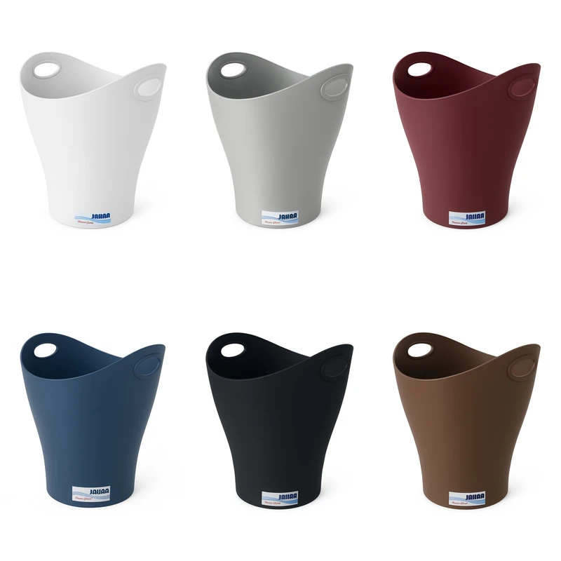 سطل زباله اداری جهان مدل دسته دار لارج بسته 6 عددی