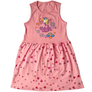 سارافون دخترانه طرح اسب شاخ دار کد 410