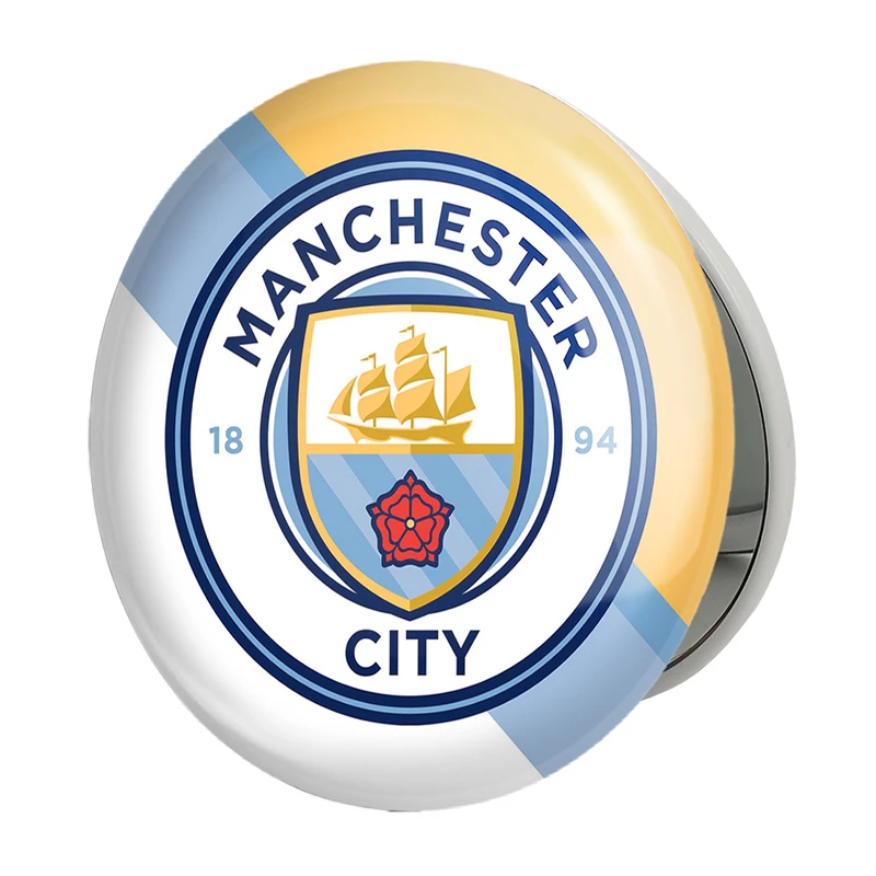 آینه جیبی خندالو طرح باشگاه منچستر سیتی مدل تاشو کد 26790 