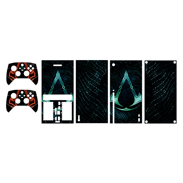 برچسب کنسول بازی مدل Xbox series x طرح Assassin’s creed کد 1 مجموعه 5 عددی