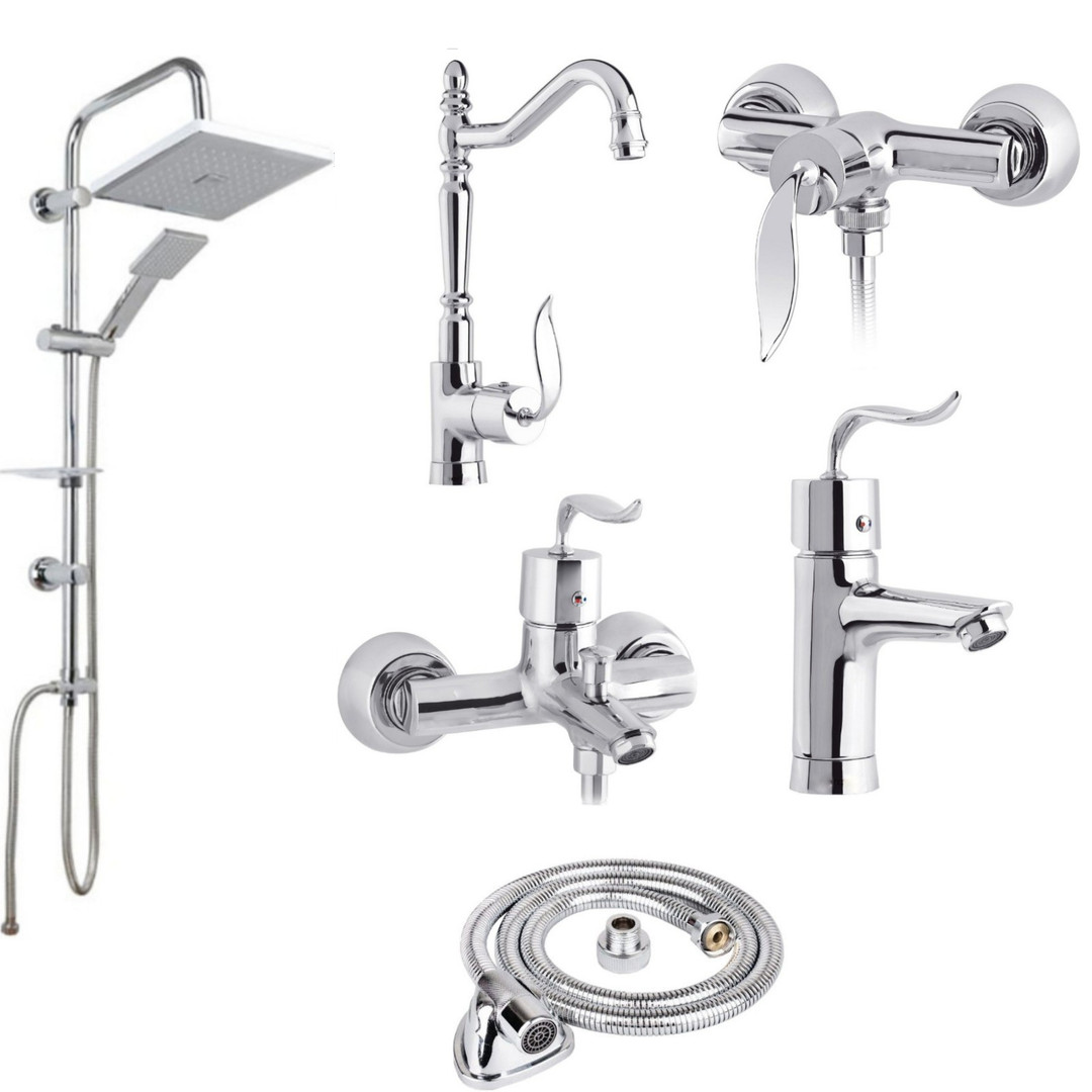 ست شیرآلات رز مدل اسمارت نایت مجموعه 6 عددی