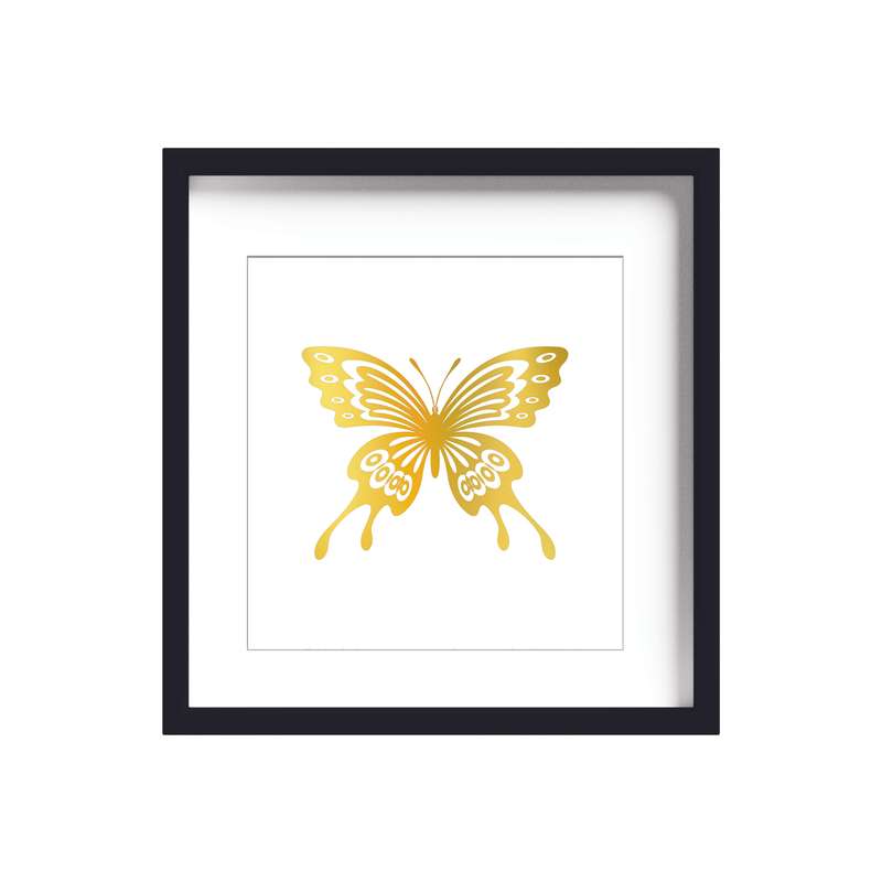 تابلو طلاکوب زرکات طرح پروانه مدل Butterfly