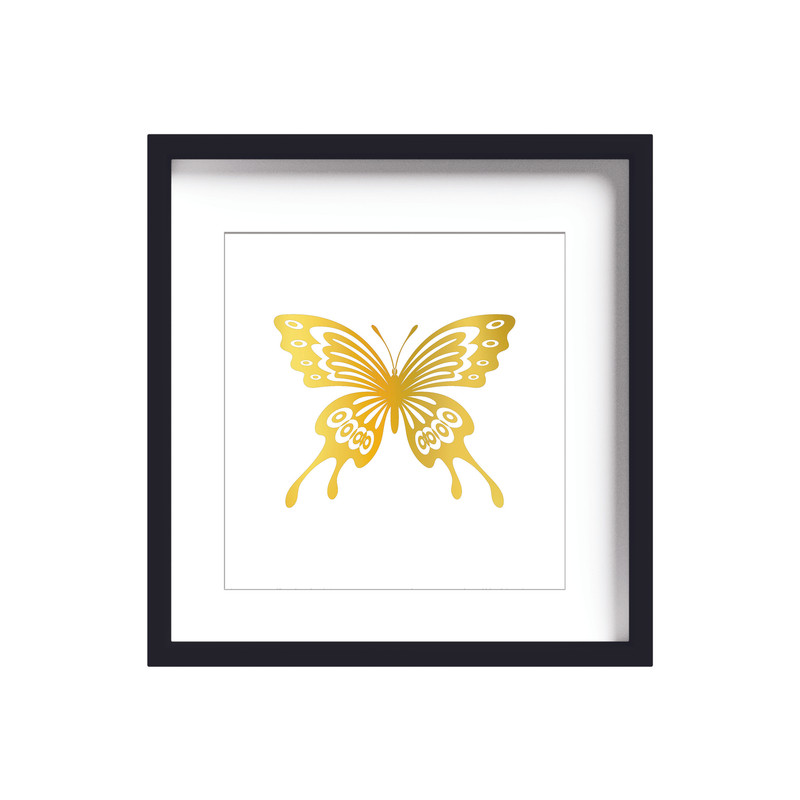 تابلو طلاکوب زرکات طرح پروانه مدل Butterfly