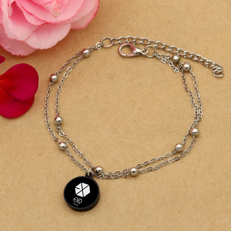 پابند زنانه ناکسیگو مدل شب تاب طرح EXO کد LB7451 پابند زنانه ناکسیگو مدل شب تاب طرح EXO کد LB7451