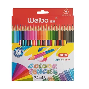 مداد رنگی 48 رنگ ویبو مدل دو سرکد 2-WB-9016-24