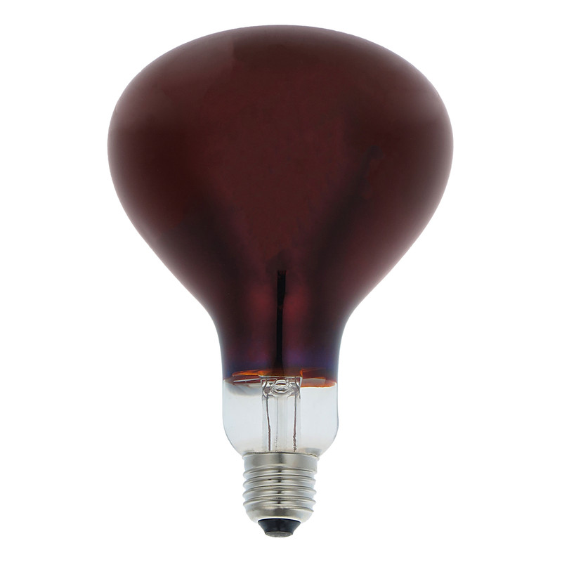 لامپ مادون قرمز 250 وات مصباح مدل R125-IR-250W-E27-RED پایه E27 لامپ مادون قرمز 250 وات مصباح مدل R125-IR-250W-E27-RED پایه E27