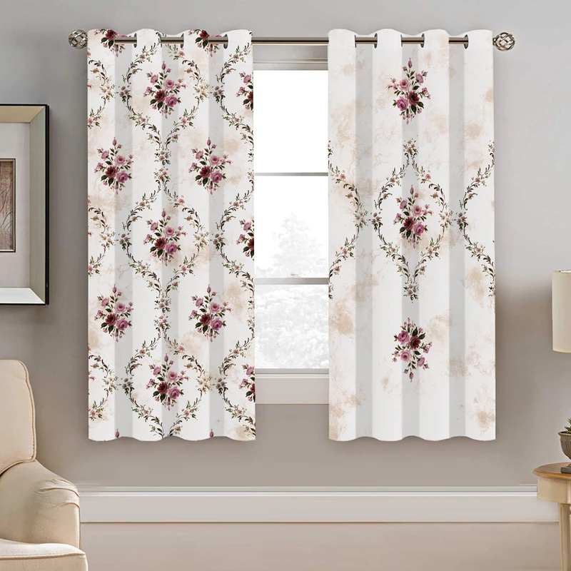 پرده نیروانا طرح سنتی مدل هازان کد 9036 سایز 140×200 سانتی متر