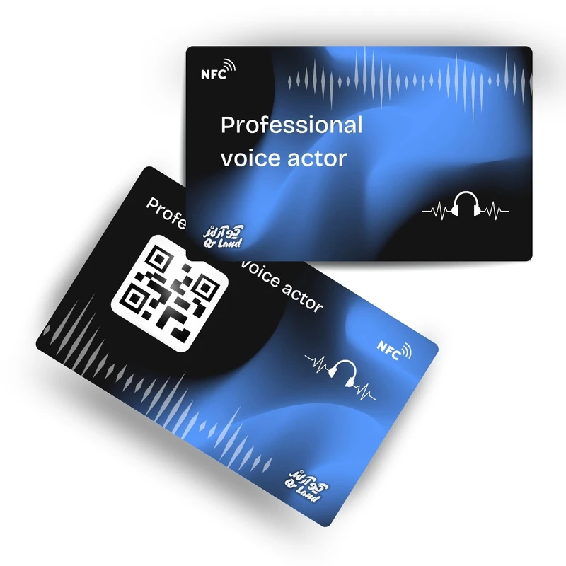 تگ NFC کارتی مدل کارت ویزیت الکترونیکی طرح نریشن