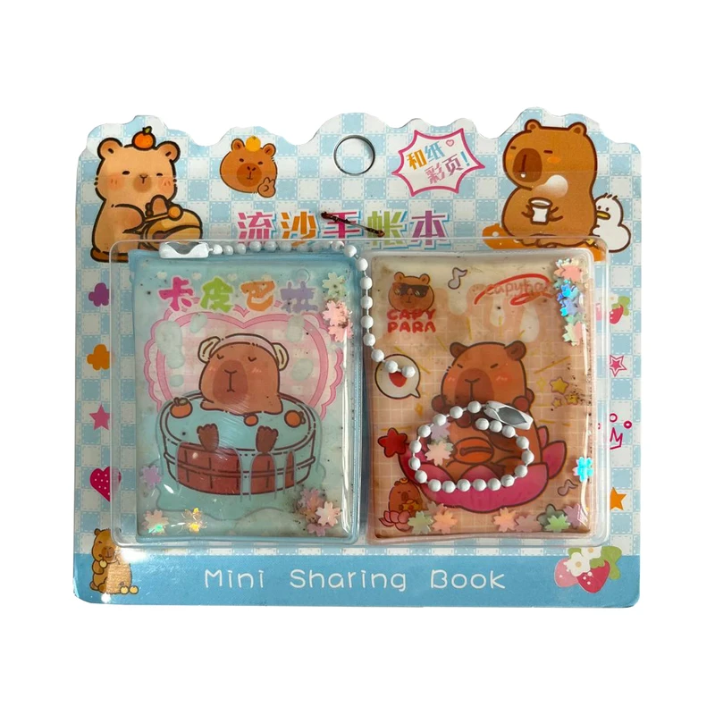 دفترچه یادداشت 40 برگ مدل آکواریومی طرح کاپی بارا بسته 2 عددی