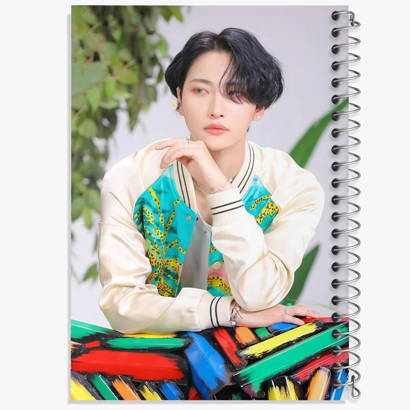 دفتر مشق 50 برگ خندالو مدل سونگهوا گروه ایتیز ATEEZ کد 21262