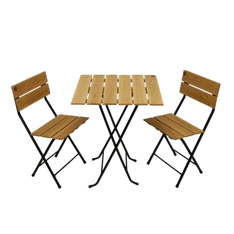 میز و صندلی ناهارخوری 2 نفره دسیچو مدل تاشو ترموود 2040