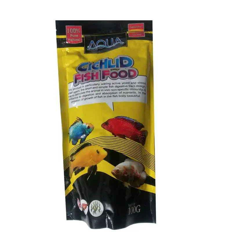 غذا ماهی گوشت خوار آکوا مدل A وزن 100 گرم