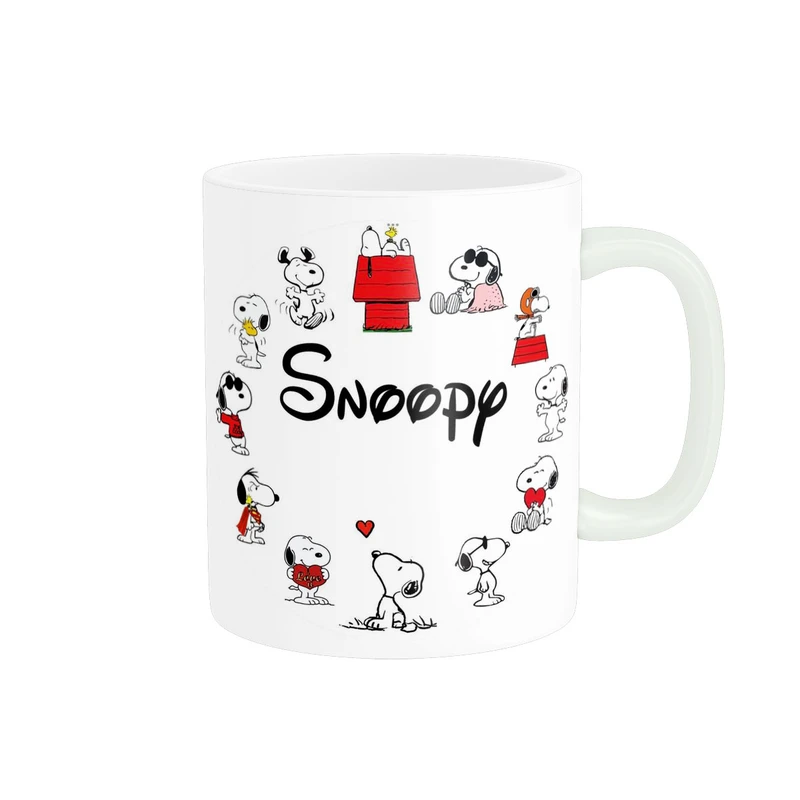 ماگ پاد آفرین مدل سگ کارتونی اسنوپی فانتزی بامزه کد 2411