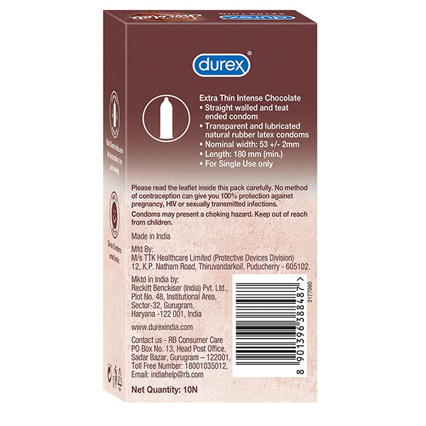 کاندوم دورکس مدل Extra Thin intense chocolate بسته 10 عددی کاندوم دورکس مدل Extra Thin intense chocolate بسته 10 عددی