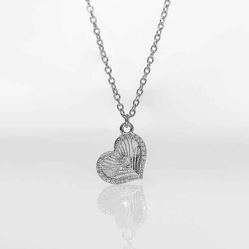 گردنبند نقره زنانه اقلیمه کد GN350