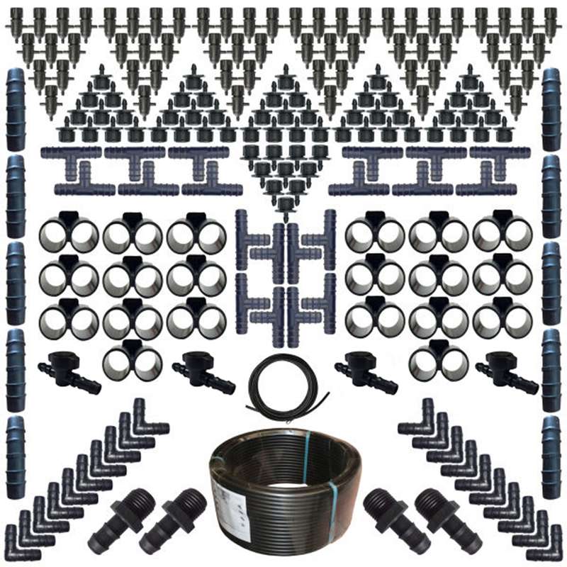 لوازم آبیاری قطره ای مدل X-200 مجموعه 200 عددی لوازم آبیاری قطره ای مدل X-200 مجموعه 200 عددی