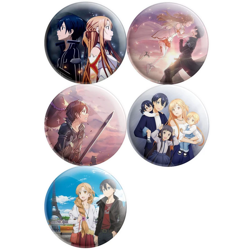 پیکسل پرمانه طرح Sword Art Online کد pmg5.9181 مجموعه 5 عددی