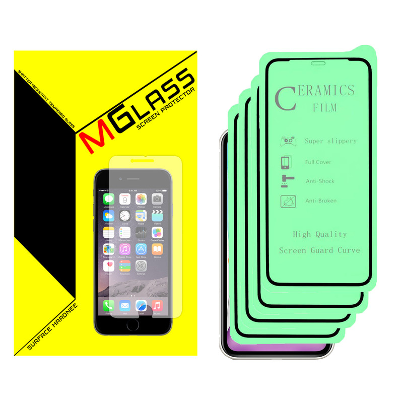 محافظ صفحه نمایش سرامیکی ام گلس مدل MGCR-04 مناسب برای گوشی موبایل اپل IPHONE 11 PRO بسته چهار عددی