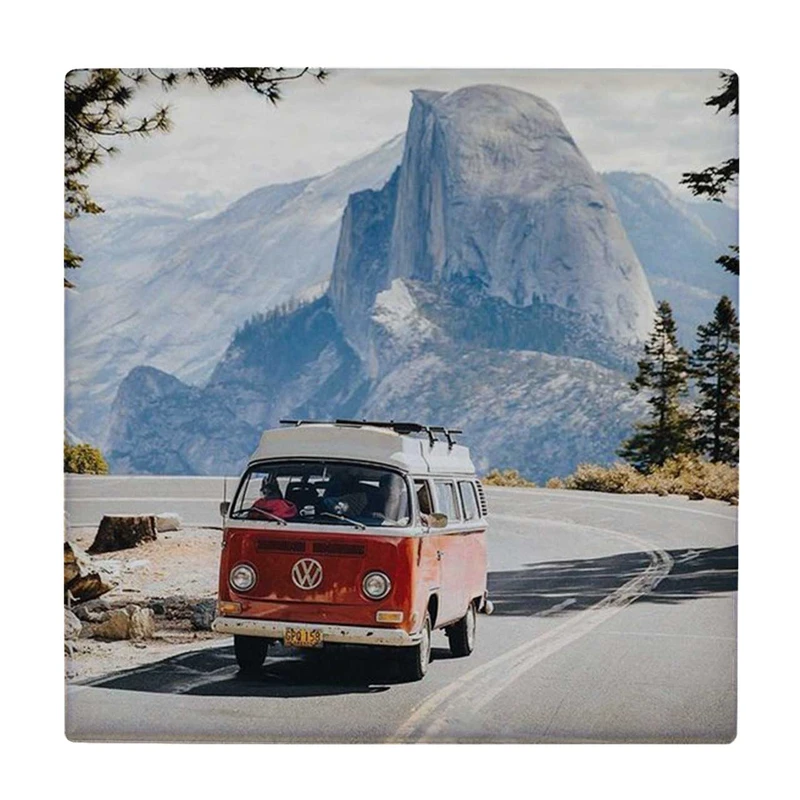 زیر لیوانی طرح فولکس واگن در جاده کوهستانی کد    3281377_731